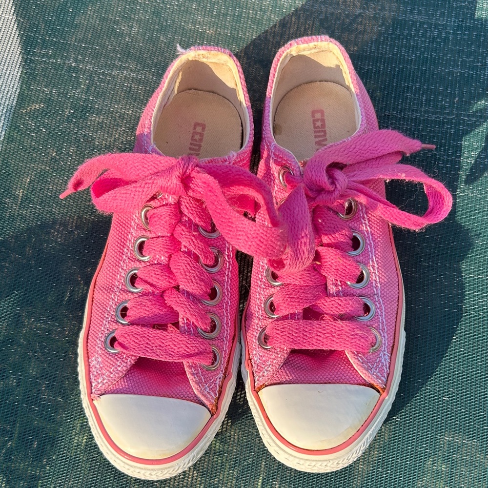 Converse Pink Canvas Sneakers